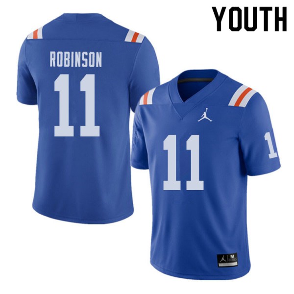 Jordan Brand Youth #11 Demarcus Robinson Florida Gators Throwback Alternate College Football Jersey